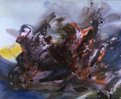 Acrilico/Carb�n       100 x 81 cm       1985